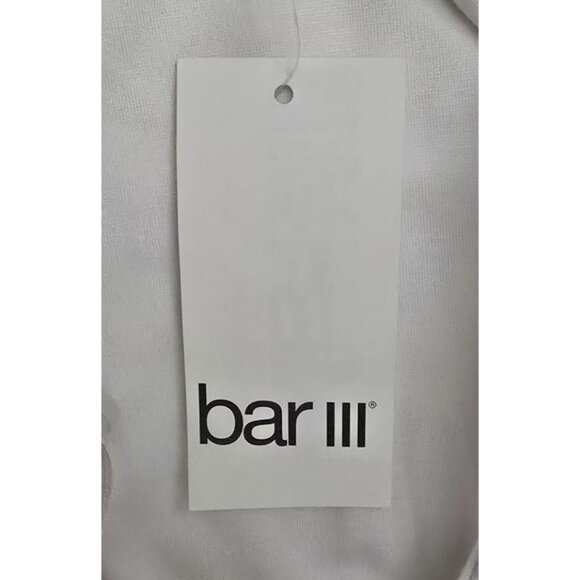 Bar III Womens Core Jumpsuit Small White Sleeveless Wide-Leg Crema Style 1001912 - Picture 5 of 7